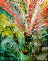 Симфония цвета, саксофон - картина М.Н.Жгивалевой
