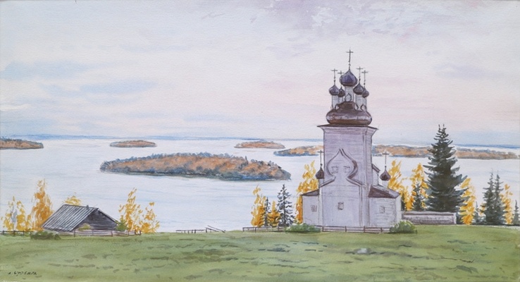 На русском севере - картина А.Б.Ефремова