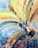 Симфония цвета, бас-гитара - картина М.Н.Жгивалевой