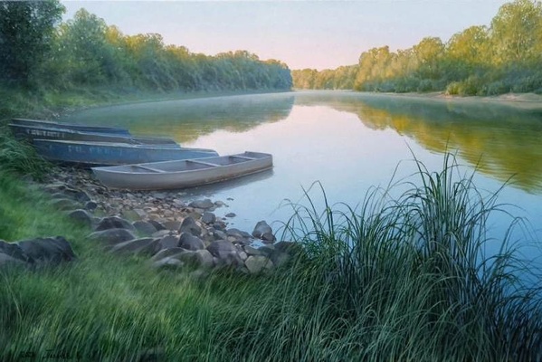 Раннее утро - картина В.Н.Палачева