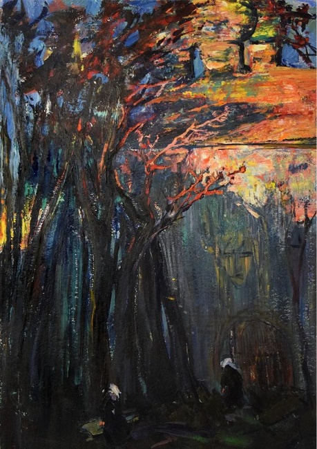 Вечерний луч - картина Ю.П.Лежникова