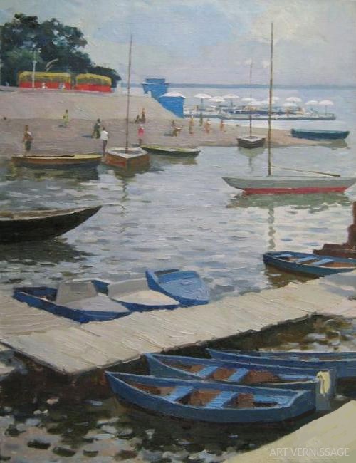 Астраханское лето - картина В.А.Лаповка, живопись реализм