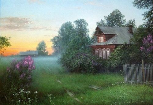 Утром - пейзаж В.Н.Палачева