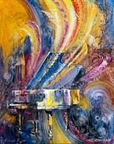 Симфония цвета, рояль - картина М.Н.Жгивалевой