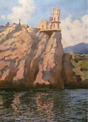 Крым, Ласточкино гнездо - картина В.А.Лаповка