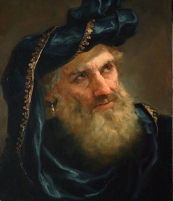 Старик в черном картина А.А.Шишкина
