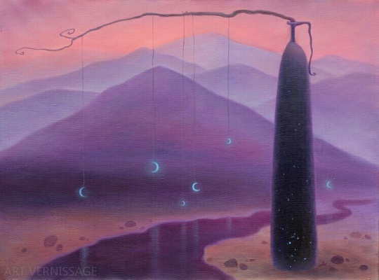 Долина лун - картина Л.А.Помещиковой