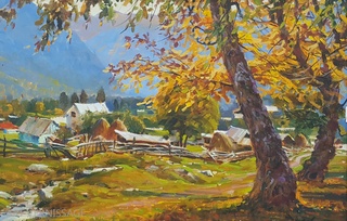 Архыз, Буки октябрь - картина Е.П.Лимарева