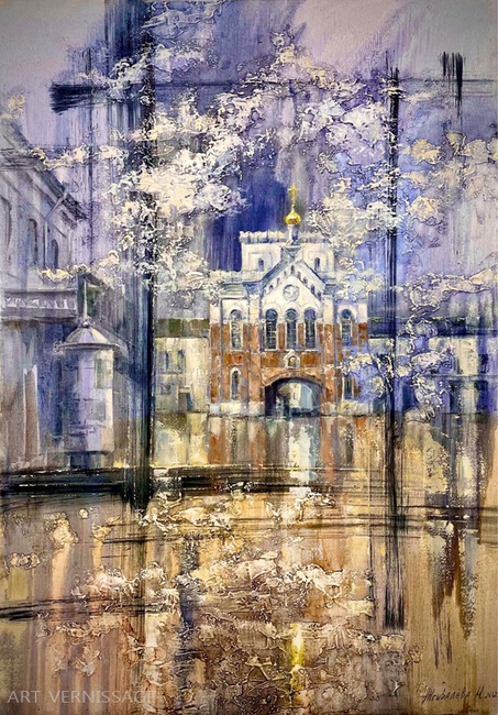 Знаменская башня - картина М.Н.Жгивалевой