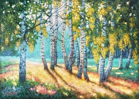 Встречая солнце - картина И.В.Разжвина