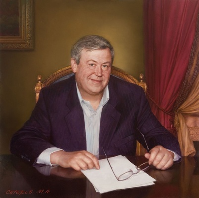 Портрет банкира, картина М.А.Сатарова