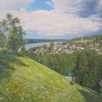 Купить пейзаж в Москве, картины пейзажи маслом