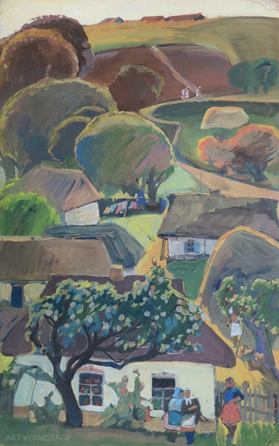 Хутор - картина Ю.П.Лежникова