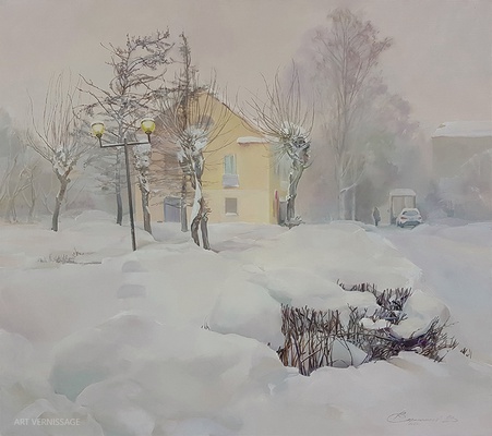 Зимний день - картина В.В.Скрынникова