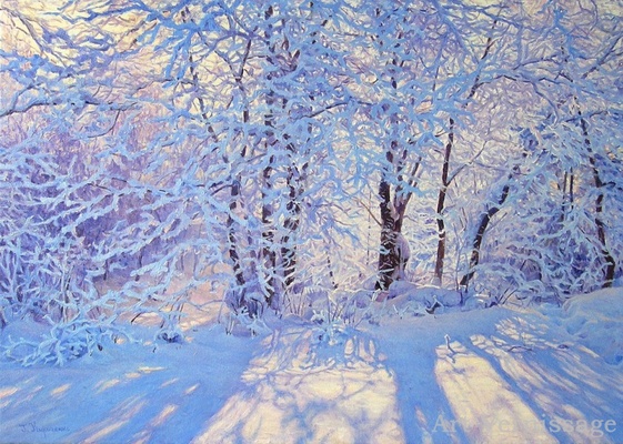 Зимний полдень - картина Г.Кириченко
