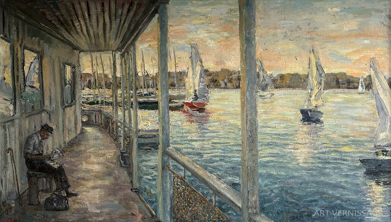 Летний день - картина И.В.Козловой-Кузнецовой, пейзаж