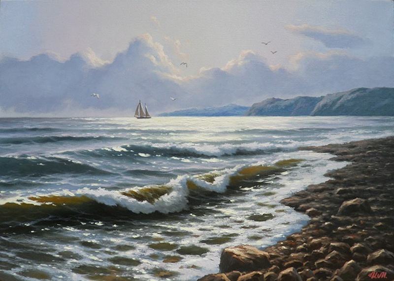 Морской полдень - картина М.А.Ильина