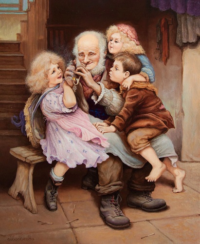 Дедушкина трубка - картина А.В.Маскаева