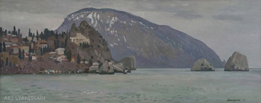 Гурзуф, Аю-даг - картина В.Н.Водолазского, крымский пейзаж