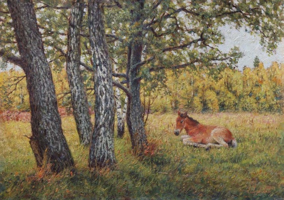 Летний день картина И.В.Разживина