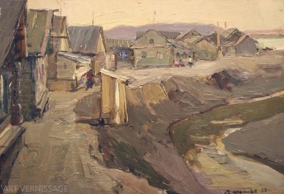 Северная улица - картина А.П.Фирсова