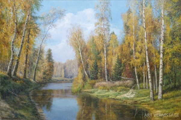 Осенняя пора - картина В.Г. Зайцева