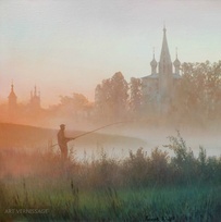 Утренняя рыбалка - картина В.Н.Палачева
