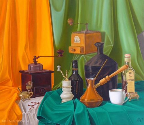 Кофемолки - художник Д.Скай, современное искусство