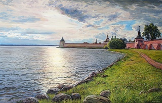 Кирилло-Белозерский монастырь - картина А.Б.Ефремова