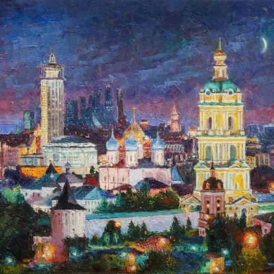 Ночное волшебство Новоспасского монастыря