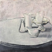 Белая посуда - картина Л.А.Малафеевского
