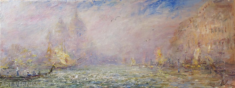 Венецианская лагуна - картина Ю.А.Новикова