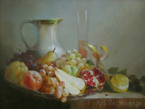 Натюрморт классический с фруктами - картина С.Г.Акопова