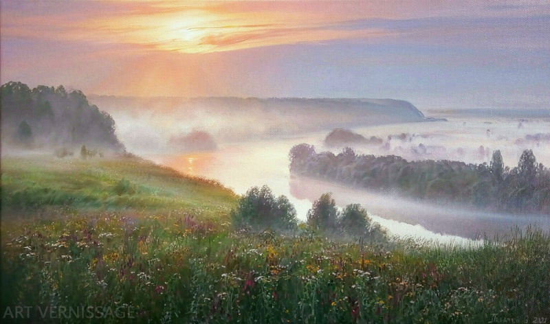 Туманные дали - картина В.Н.Палачева