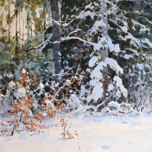 Мороз и солнце - картина А.И.Бабича, пейзаж