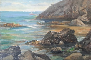 Каменистый берег - картина В.Ю.Екимова