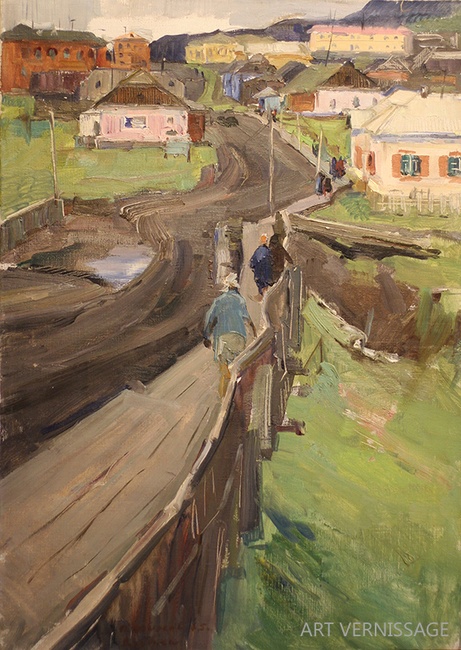 Сельский мост - картина А.П.Фирсова