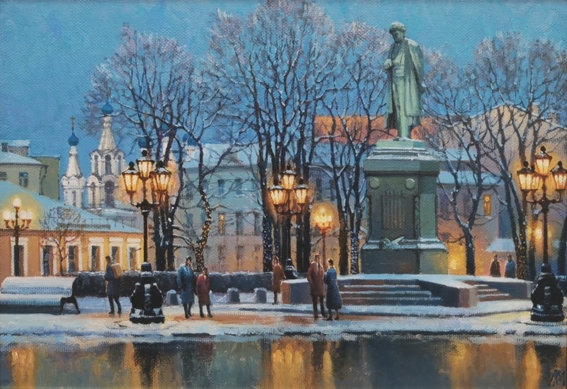 Тверской бульвар - картина М.В.Ланчака