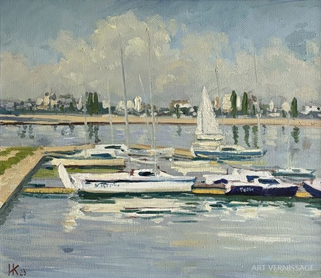 Штиль - картина И.В.Козловой-Кузнецовой, морской пейзаж