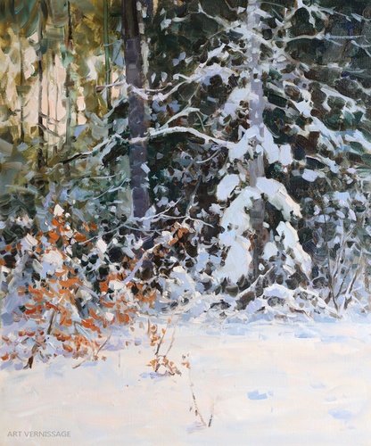 Мороз и солнце - картина А.И.Бабича, пейзаж