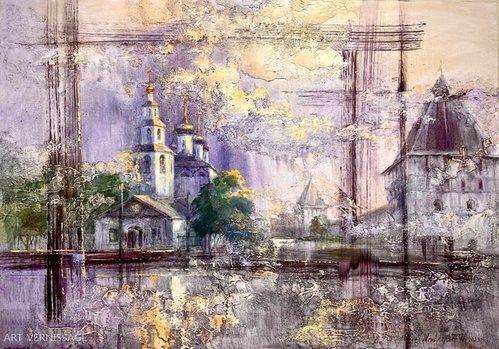 Церковь Рождества Богородицы - картина М.Н.Жгивалевой