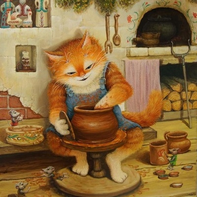 Сказочные сюжеты, сказки в живописи, картины для детей