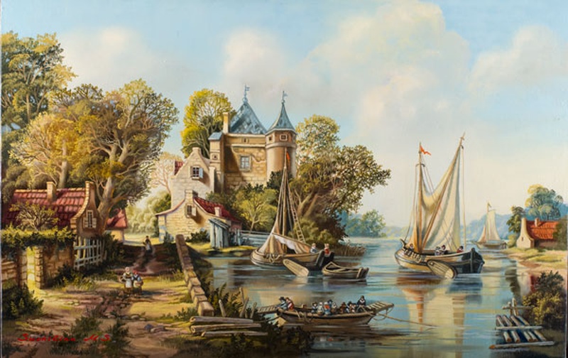 Голландский пейзаж 3 - репродукция картины М.С.Сучилиной