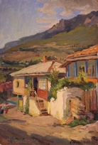 Солнечная улочка - картина А.П.Фирсова