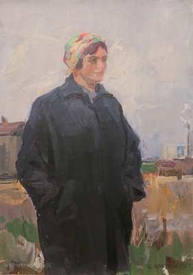 Портрет стахоновки - картина А.П.Фирсова, соцреализм