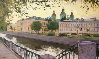 Николо-Богоявленский морской собор - картина А.Б.Ефремова