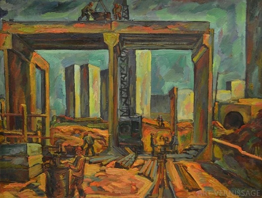 Будущая станция метро - картина И.В.Примаченко