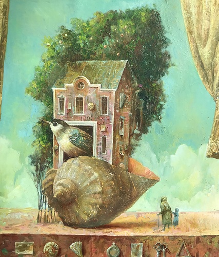 Души старых домов - картина С.Н.Лукьянова