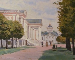 Кусково, осенняя мелодия - картина В.А.Лаповка