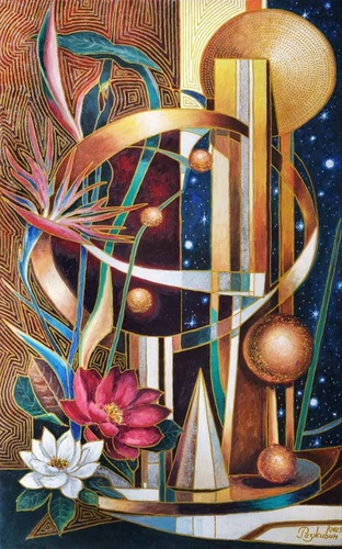 Фантазии полет - картина И.В.Разживина, натюрморт